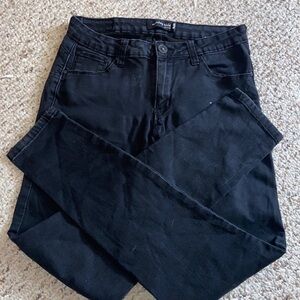 Women’s size 9 black monkey ride jeans T25